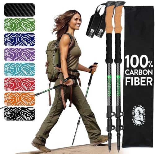 Hiker Hunger Carbon Fiber Trekking Poles